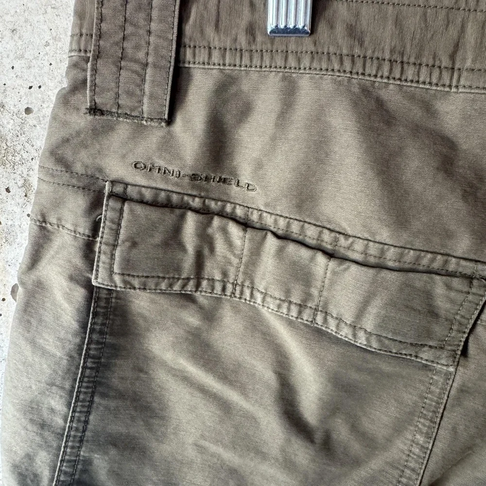 Columbia‎ Pants Mens 36x32 Green Omni-Shield Straight Leg Hiking Outdoor Travel